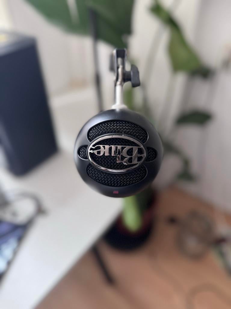 Blue Snowball iCE met microfoonstandaard, Muziek en Instrumenten, Microfoons, Ophalen, Gebruikt, Studiomicrofoon