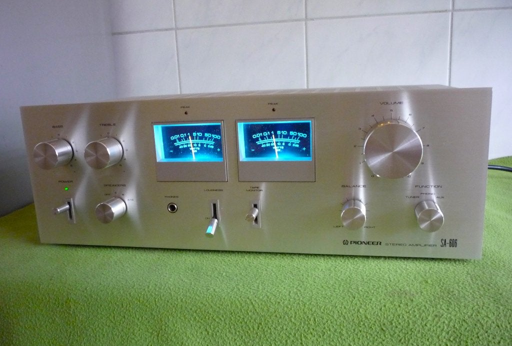 Pioneer SA-606 stereo vintage versterker, Ophalen of Verzenden, Zo goed als nieuw, 60 tot 120 watt, Pioneer