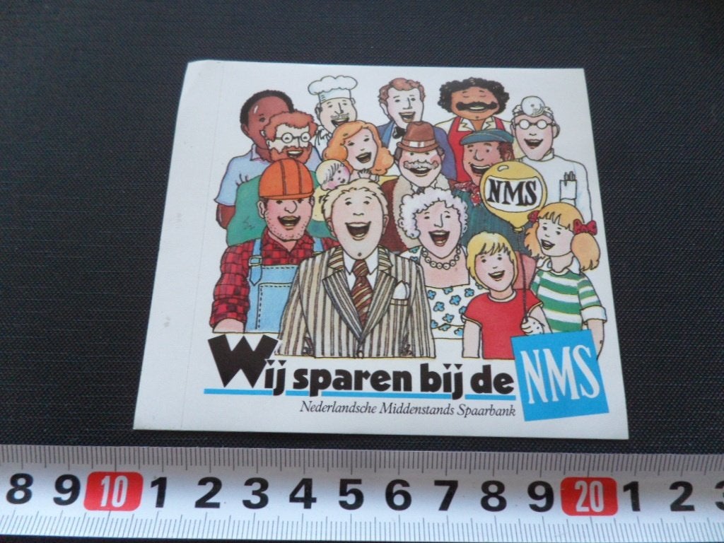sticker Wij sparen bij de NMS *, Ophalen, Zo goed als nieuw