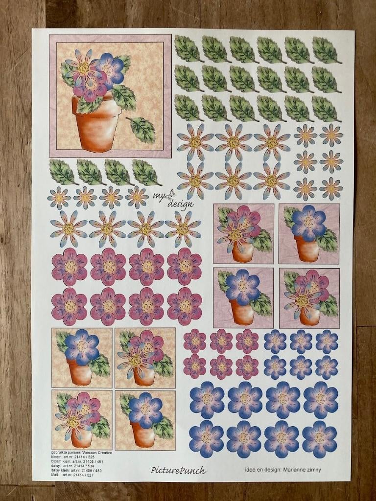 Knipvel Picture Punch - bloemen, Ophalen of Verzenden, Nieuw, Natuur, Knipvel