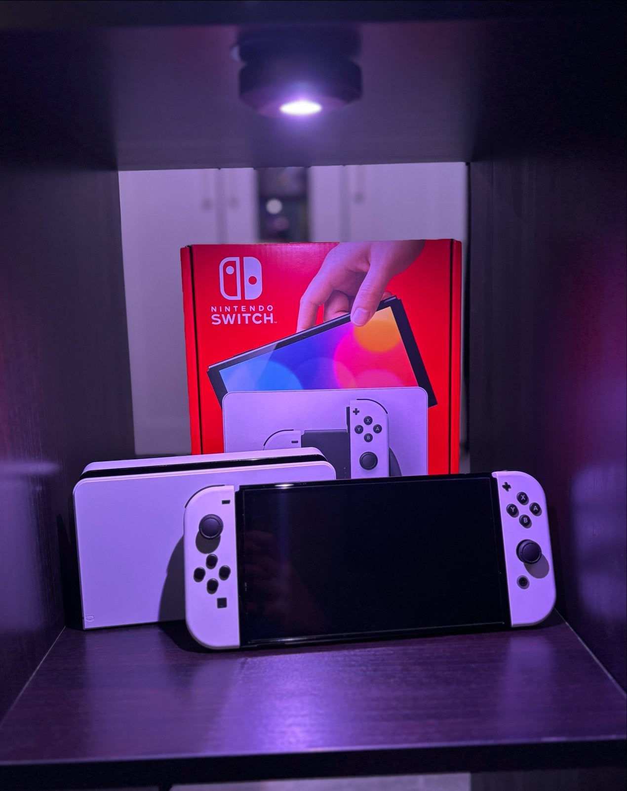 Nintendo Switch OLED Wit met accessoires en game