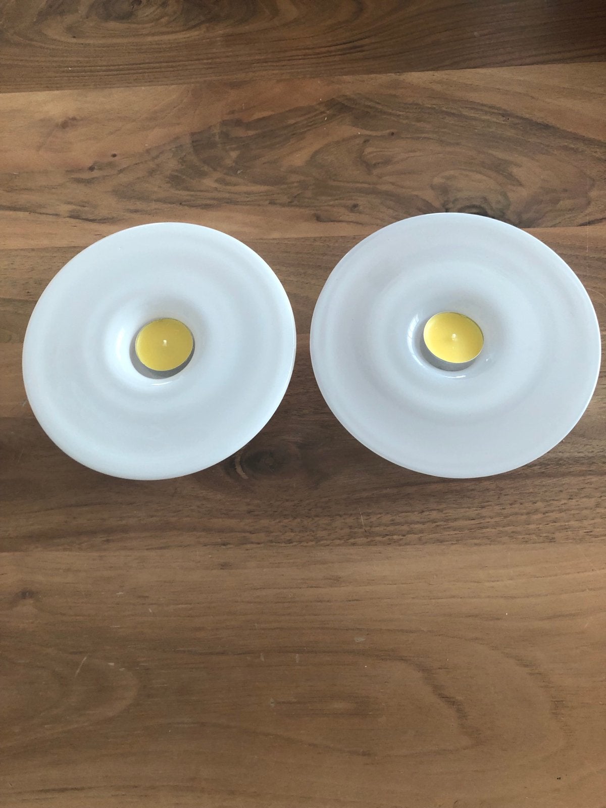 IKEA Maria Vinka theelichthouders - set van 2, Wit, IKEA, Waxinelichthouder, Ophalen of Verzenden