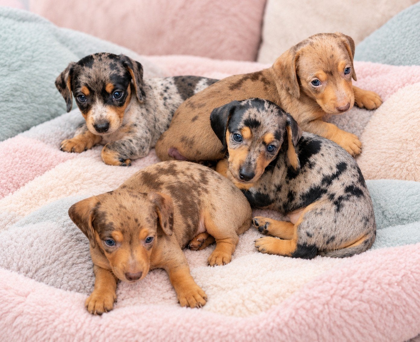 Mega knappe kleine Dwerg teckeltjes, Dieren en Toebehoren, Parvo, 8 tot 15 weken, Korthaar, Dwerg