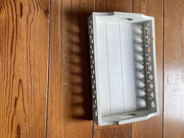 dienblad, Ophalen of Verzenden, Zo goed als nieuw, Rechthoekig, Hout