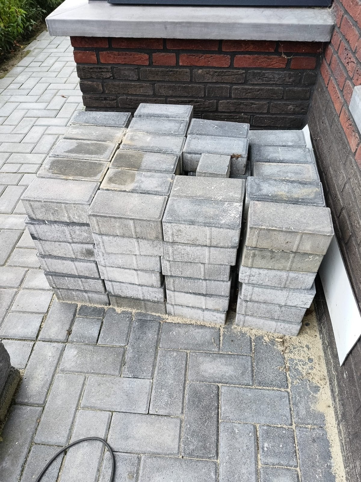 Ongebruikte Morsinkhof betonklinkers 10x20 - overschot, Ophalen, Overige materialen, Overige typen, Zo goed als nieuw