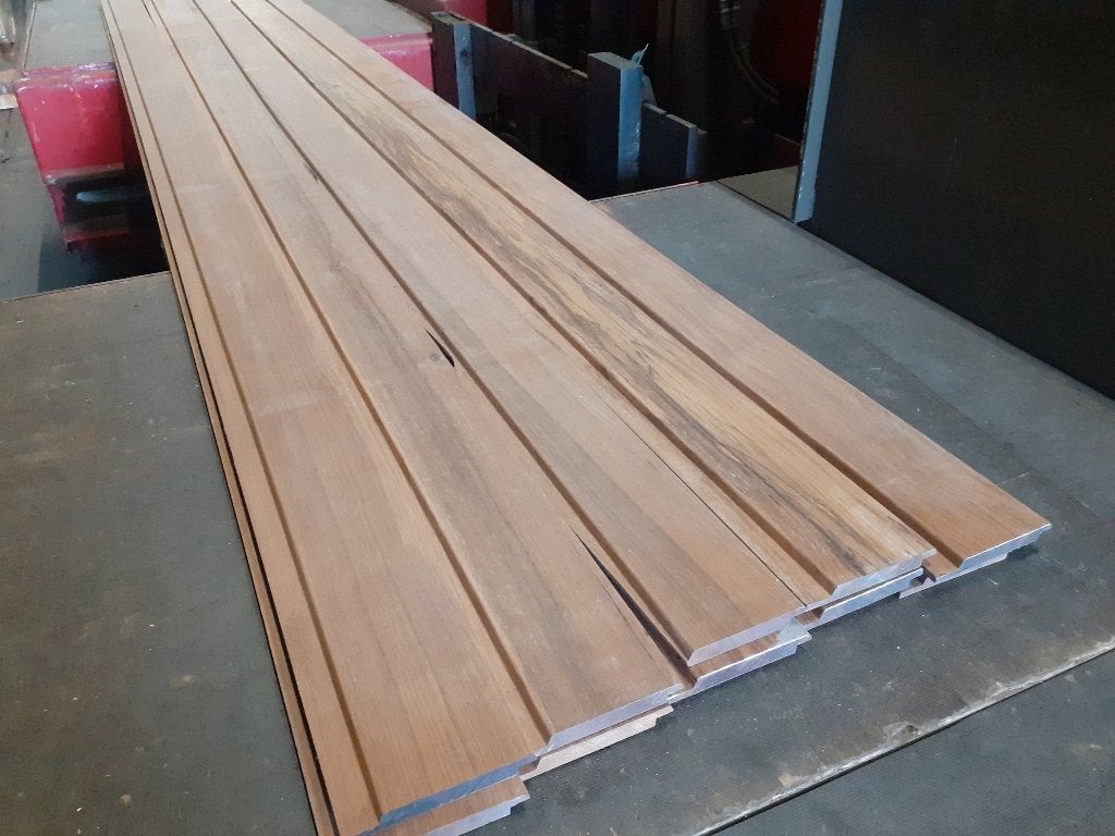 b-keus partij Thermo Fraké gevelbekleding 18x120mm - 10 st., Ophalen of Verzenden, 250 cm of meer, Planken, Hardhout