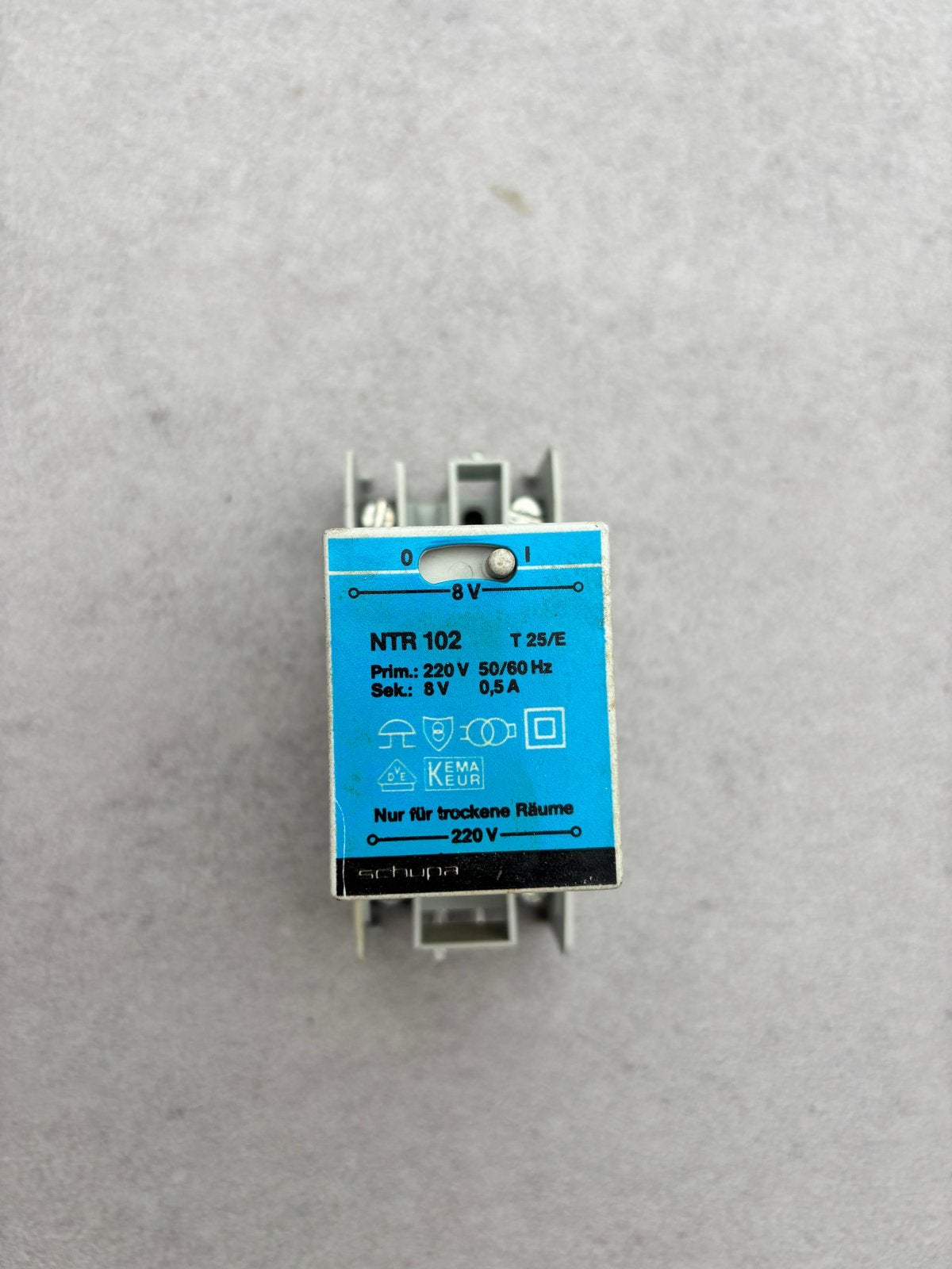 Schupa NTR 102 T 25/E beltransformator (beltrafo), Ophalen of Verzenden, Gebruikt, Overige merken, Overige typen