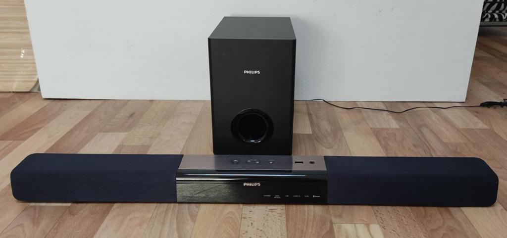 Philips Soundbar HTL3110B met subwoofer, Ophalen, Bluetooth, Zo goed als nieuw