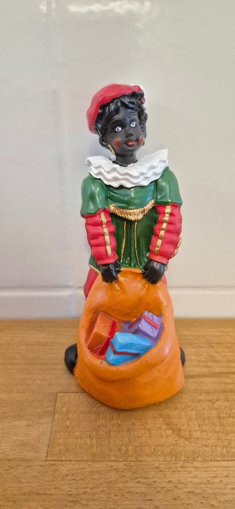 Vintage zwarte piet met zak vol kadootjes, Diversen, Ophalen of Verzenden, Zo goed als nieuw
