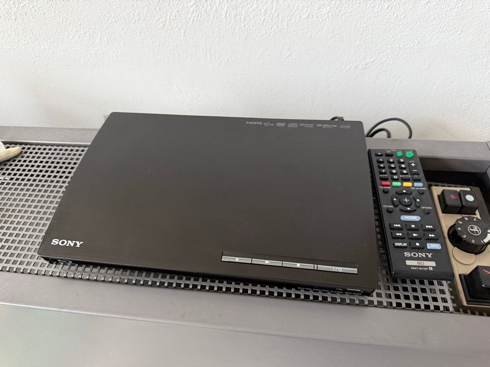 Sony BDP-S185 Blu-ray/DVD Speler met Afstandsbediening, Audio, Tv en Foto, Ophalen of Verzenden, Gebruikt, Sony