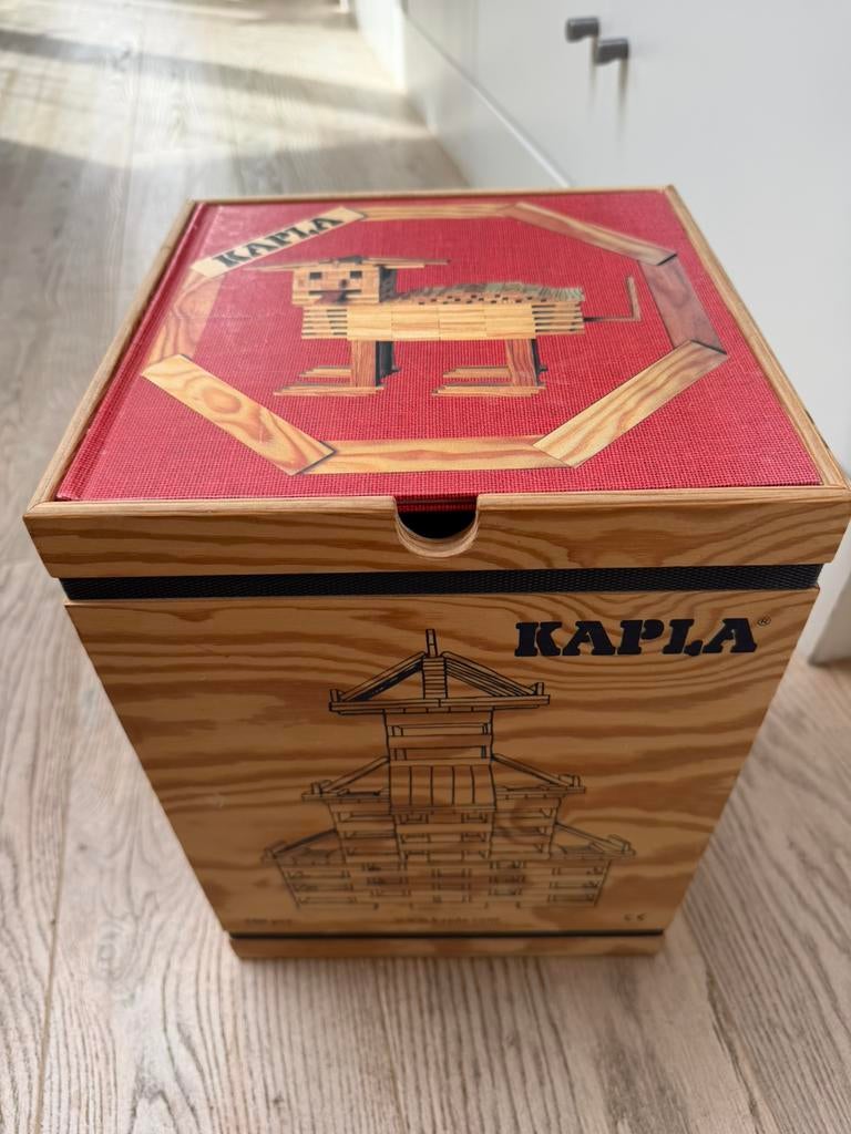 Kapla kist 280 stuks blank met inspiratieboek, Ophalen, Gebruikt