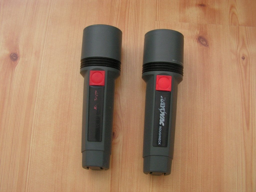 Robuuste Rayovac Roughneck Waterproof Flashlight / zaklamp, Ophalen of Verzenden, Gebruikt, Batterij
