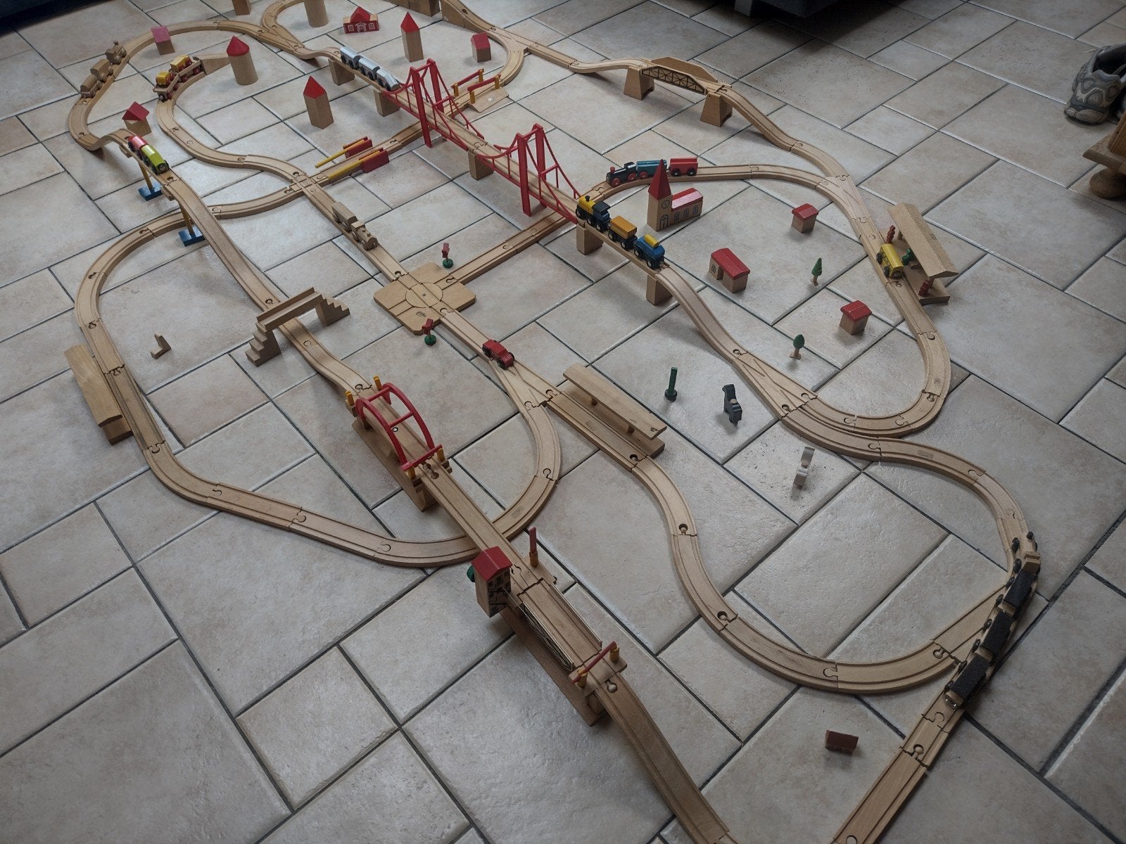 Prachtige originele Brio treinbaan, Ophalen of Verzenden, Zo goed als nieuw