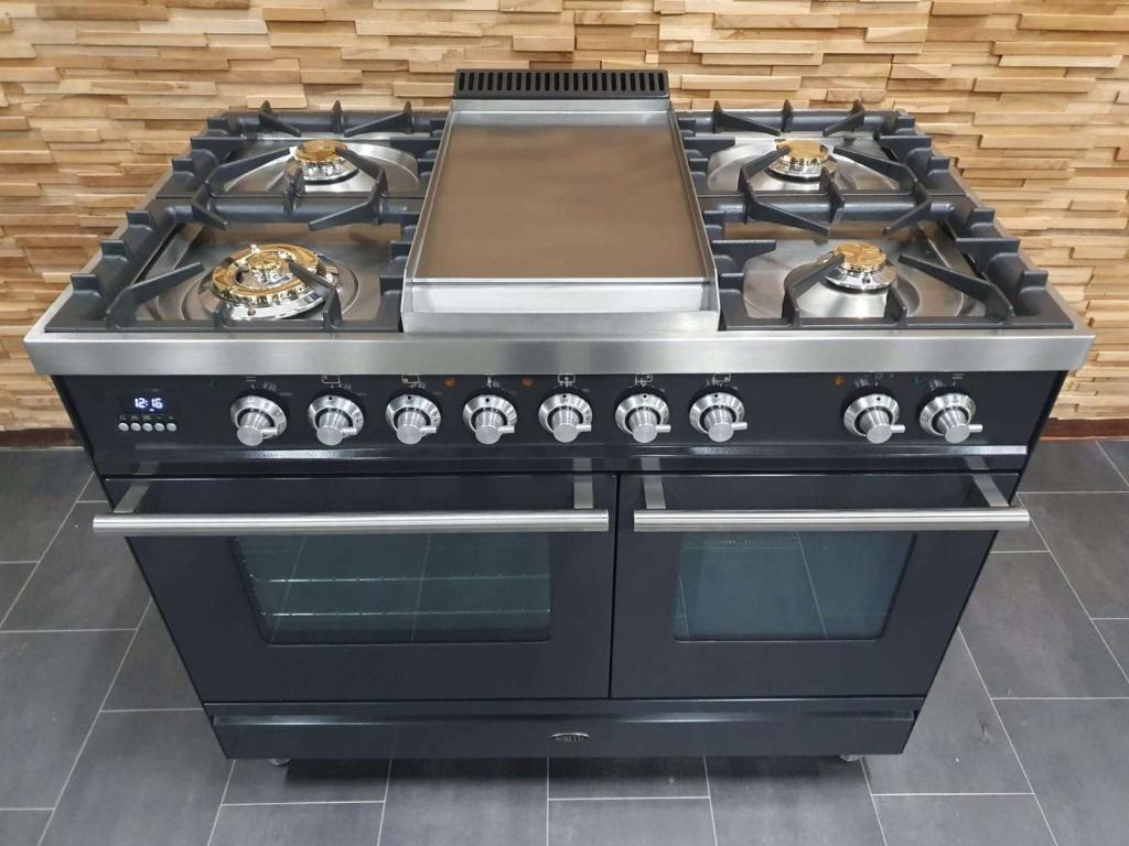 🔥Luxe Boretti Fornuis 100cm antraciet + rvs MAGNETRON, Witgoed en Apparatuur, Fornuizen, Niet ingevuld, 60 cm of meer, Niet ingevuld