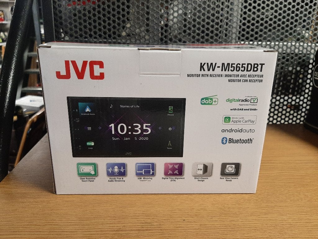 JVC KW M565DBT  Multimedia systeem autoradio carplay android, Pascalstraat 6 1704 RD Heerhugowaard, Nieuw, Ophalen of Verzenden