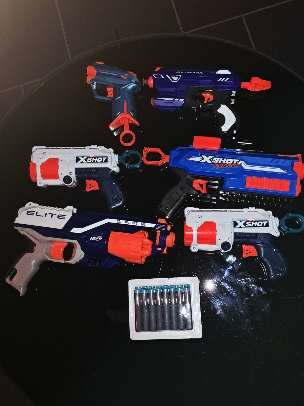 Nerf pistolen 6 stuks, Ophalen, Zo goed als nieuw