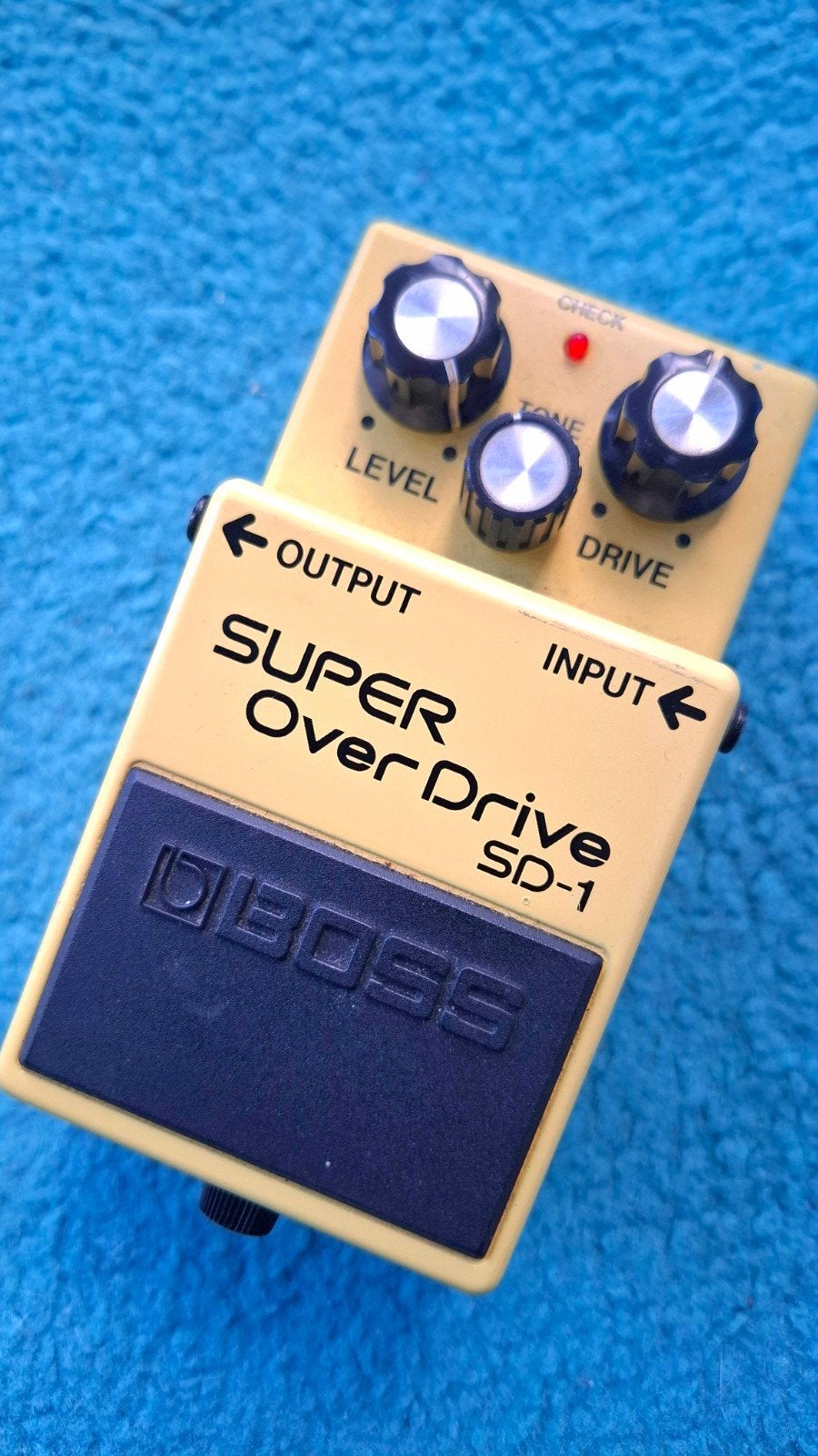 Vintage Boss Super Overdrive SD-1 Black Label, Ophalen of Verzenden, Zo goed als nieuw, Distortion, Overdrive of Fuzz