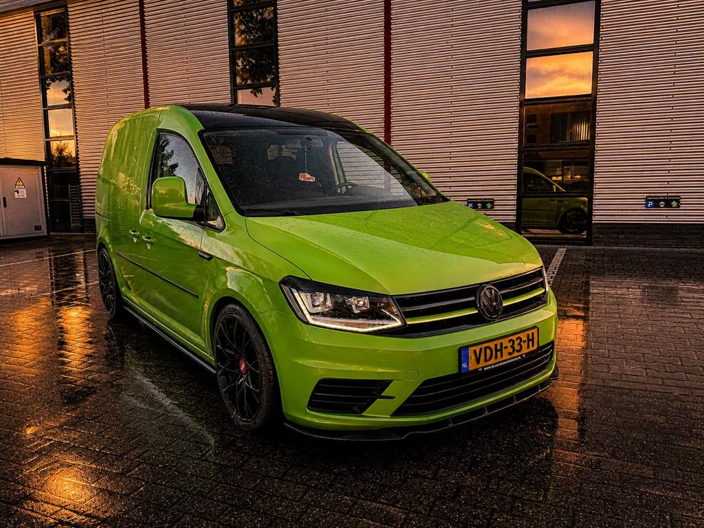 Volkswagen Caddy 2.0 TDI DIKKE unieke caddy viper green 185p, Auto's, Bestelauto's, Voorwielaandrijving, Gebruikt, 4 cilinders