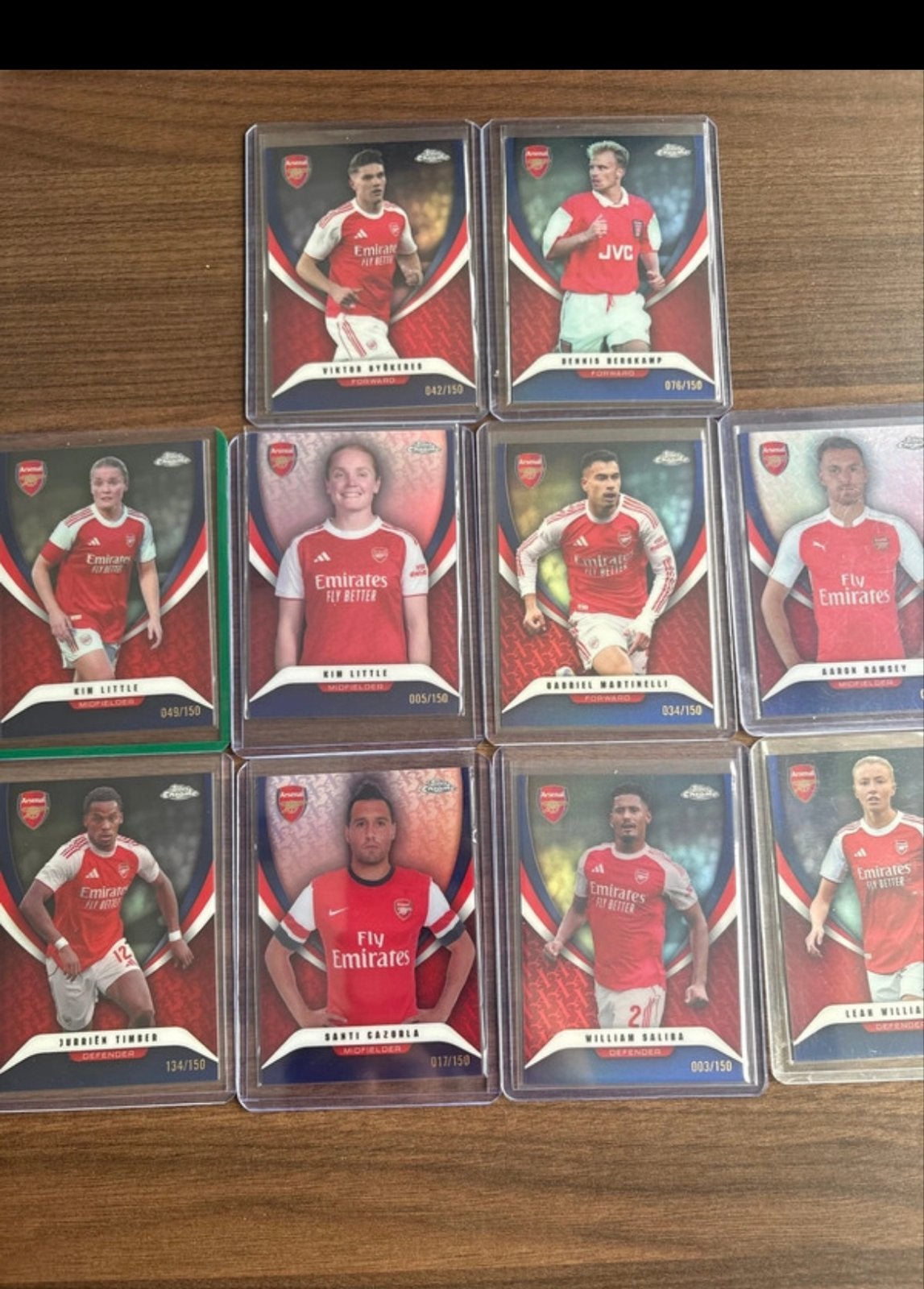 Topps Chrome Arsenal 25/26 /150 10x, Ophalen of Verzenden, Nieuw, Buitenlandse clubs, Spelerskaart