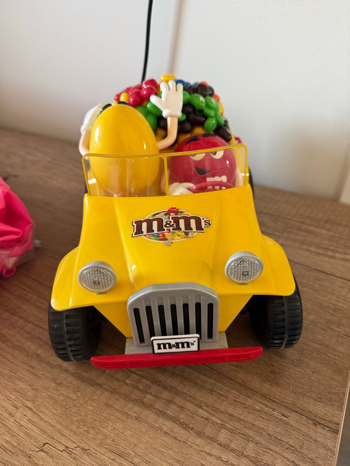 M&M's Dispenser Jeep met M&M's Figuren, Ophalen of Verzenden, Gebruikt