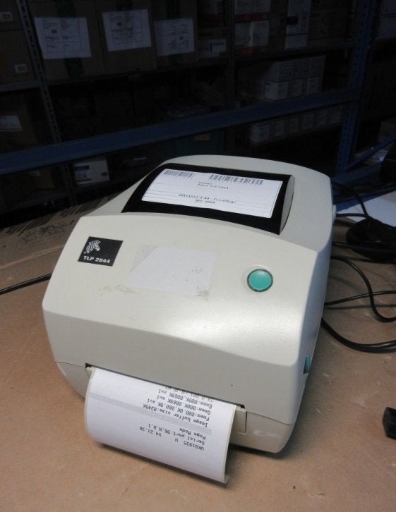 Zebra TLP2844 Thermo Transfer Label printer DT/TT, Computers en Software, Niet ingevuld, Gebruikt, Printer, Niet ingevuld