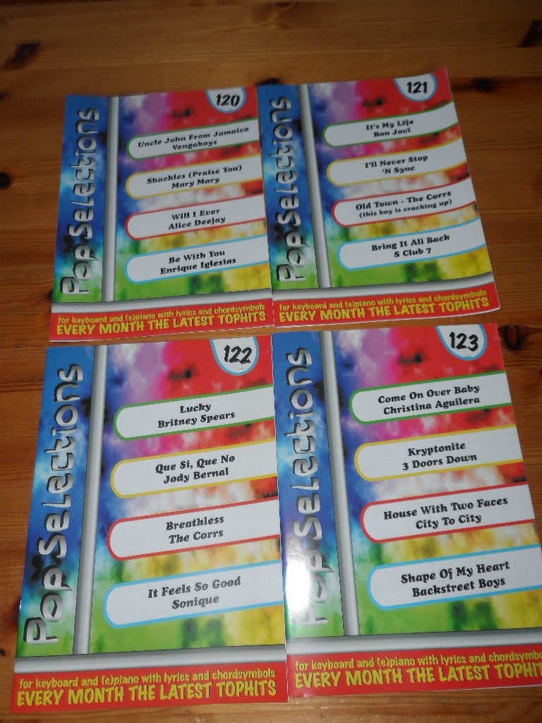 Pop Selections 120 t/m 123, 125 t/m 129 Nieuw!, Muziek en Instrumenten, Bladmuziek, Nieuw, Ophalen of Verzenden, Keyboard, Artiest of Componist