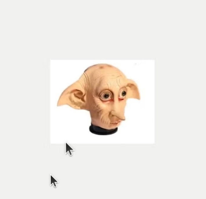 Harry Potter full face latex masker Dobby, Ophalen of Verzenden, Nieuw, Halloween of Griezel
