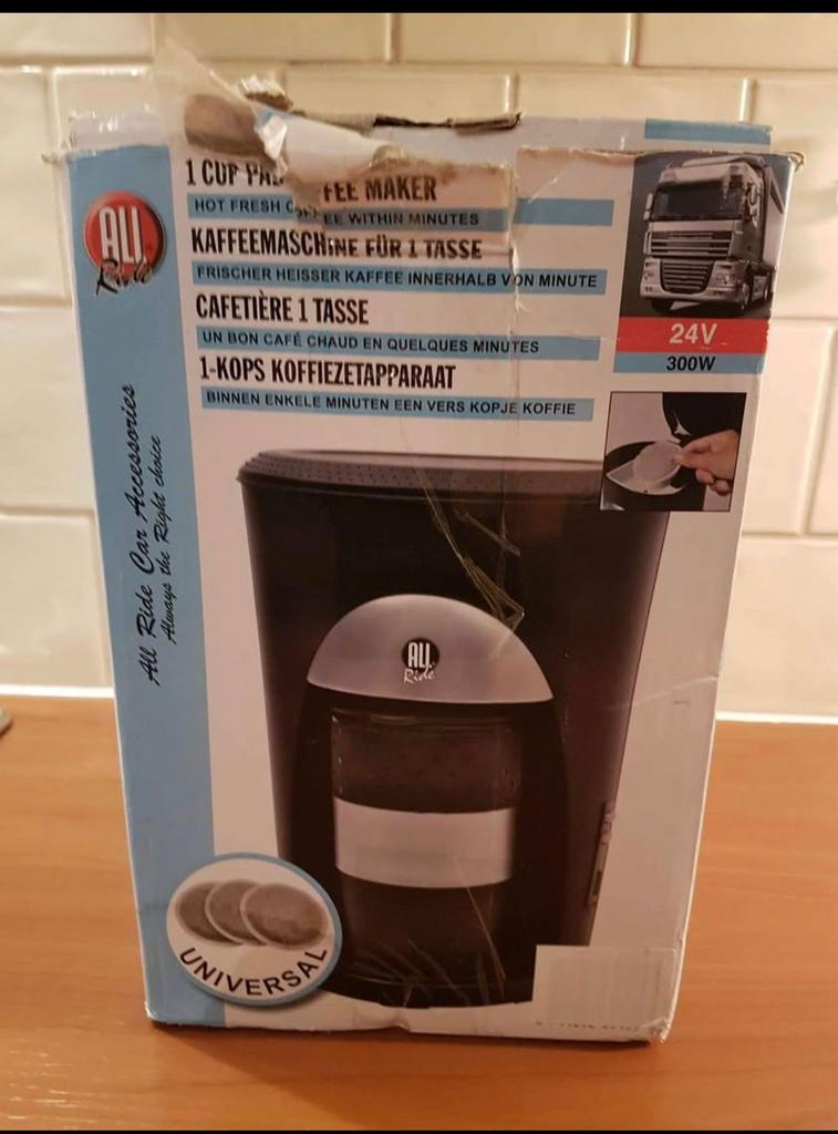 Koffiezetapparaat 24v 300w Truck of Camper, Afneembaar waterreservoir, Koffiemachine, Ophalen of Verzenden, Zo goed als nieuw