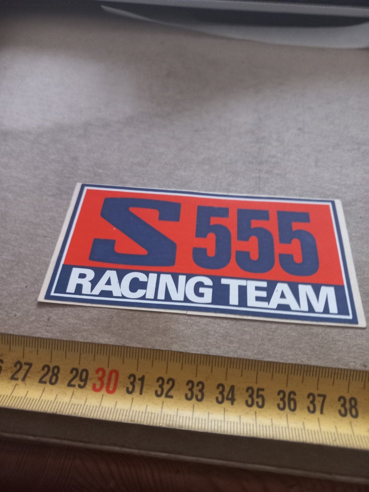 S 555 Racing Team Sticker - Vintage Look, Verzamelen, Ophalen of Verzenden