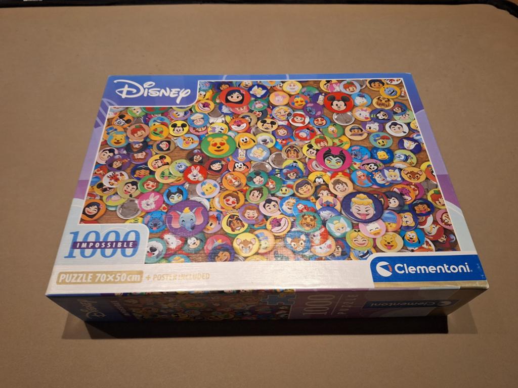 Disney Impossible Puzzel 1000 stukjes met poster, Ophalen of Verzenden, 500 t/m 1500 stukjes, Zo goed als nieuw, Legpuzzel