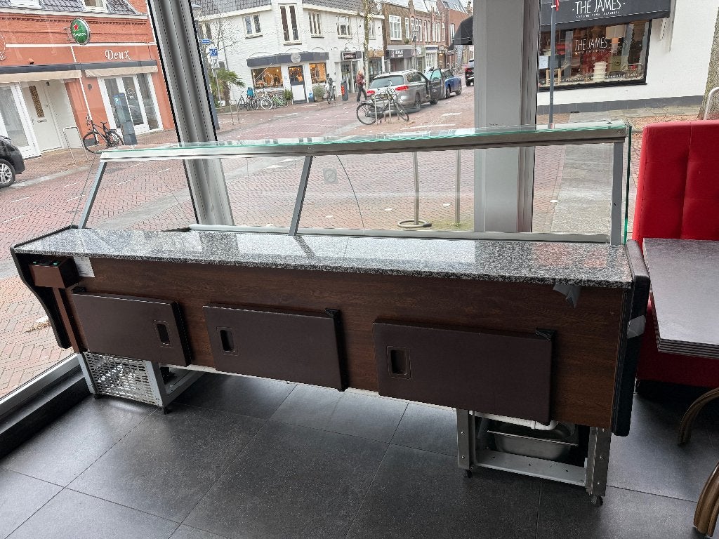 Gratis af te halen koelvitrine (250cm), Ophalen, Gebruikt, Koelen en Vriezen