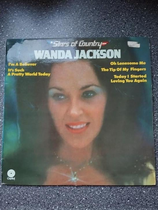 Wanda Jackson - Stars of Country LP (geen binnenhoes), Cd's en Dvd's, Complilatie, Ophalen of Verzenden, Gebruikt, 12 inch