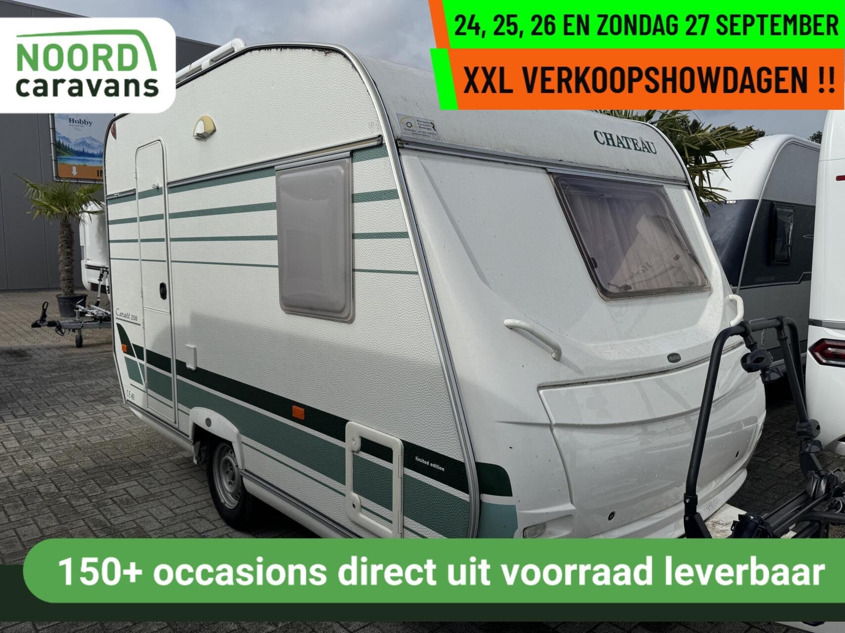 Chateau-​​​​​​​XXL VERKOOPSHOW 24,25,26 & 27 S, Caravans en Kamperen, Mover, Chateau, Tot en met 2, Bedrijf