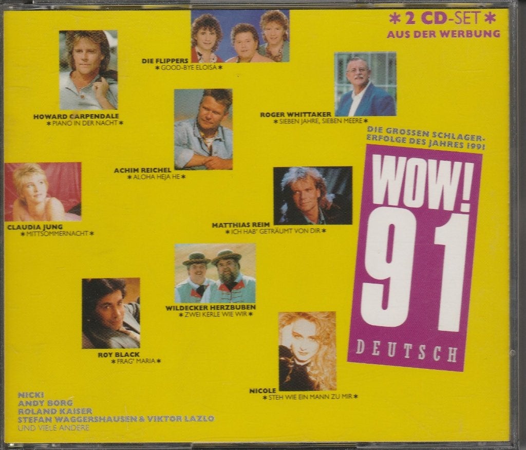 Cd 954 - wow!91 Deutsch. Zo goed als nieuwe dubbelcd met, Cd's en Dvd's, Ophalen of Verzenden, Zo goed als nieuw, Nederlandstalig