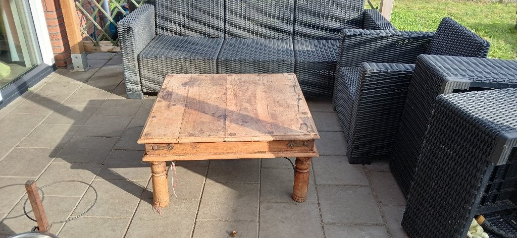 Koloniale salon tafel, Ophalen, Gebruikt, 50 tot 100 cm, Koloniaal