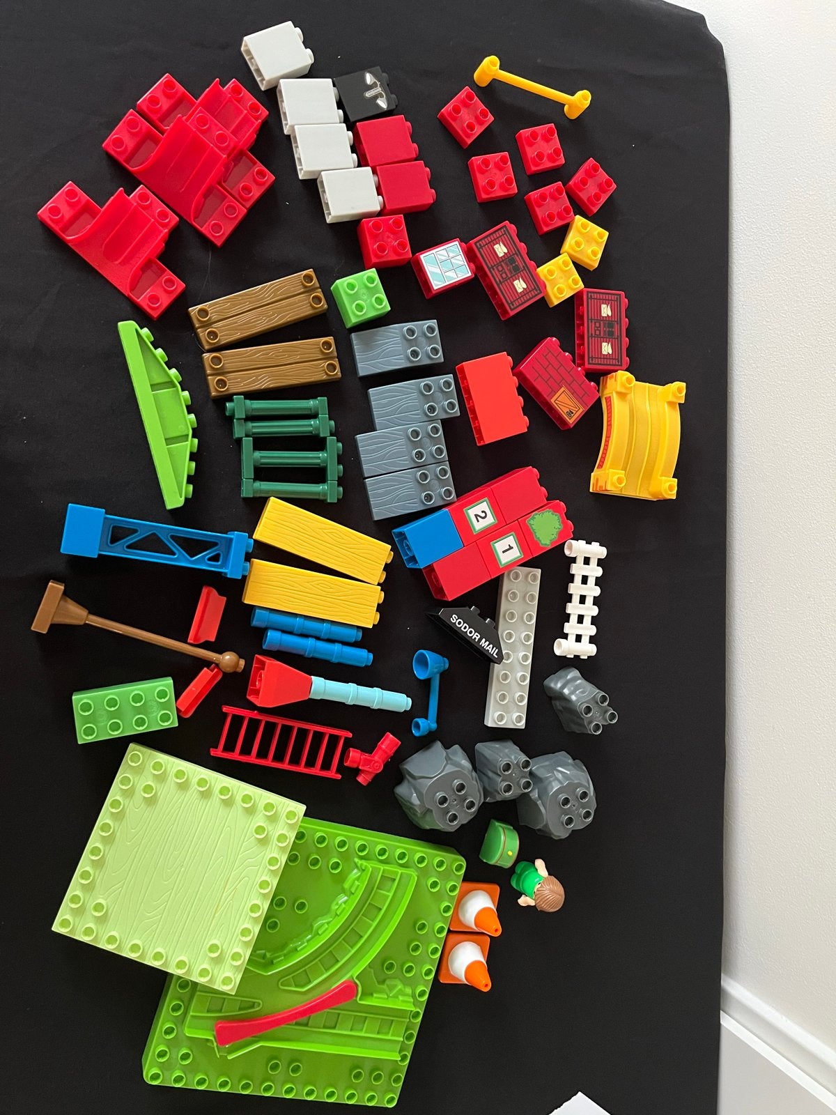 Mega blocks trein onderdelen en rails, Gebruikt, Accessoire, Ophalen of Verzenden, Duplo