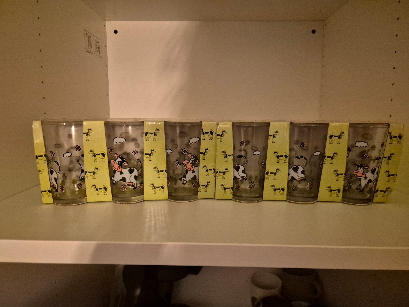 Glazen met koeien, Ophalen, Glas of Glazen, Nieuw, Glas