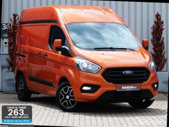 Ford Transit Custom L1H2 Trend*UNIEKE BUS*EURO6*MARGE-GEEN B, Auto's, Bestelauto's, Voorwielaandrijving, Stof, Met garantie (alle)