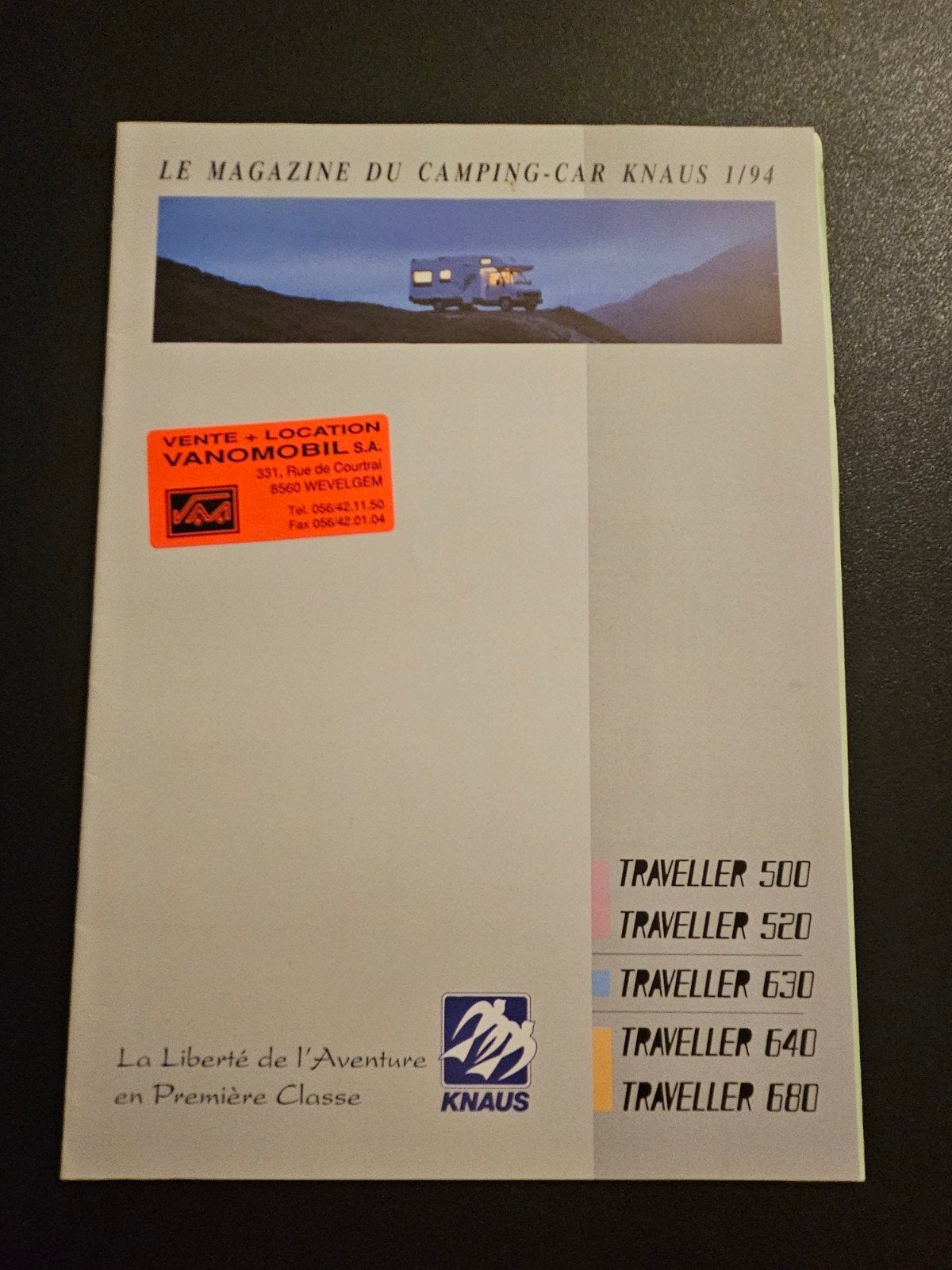 Brochure Knaus Campers 1994, Ophalen of Verzenden, Zo goed als nieuw, Overige merken