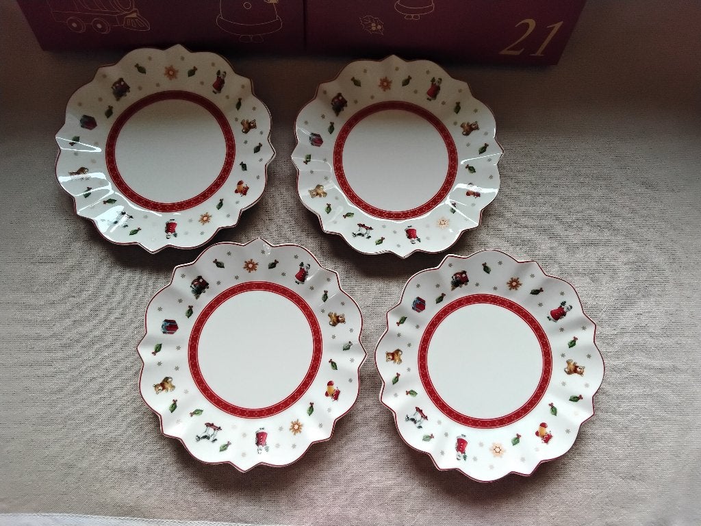 4 Gebaksbordjes Villeroy & Boch Toy's Delight, Verzenden, Nieuw