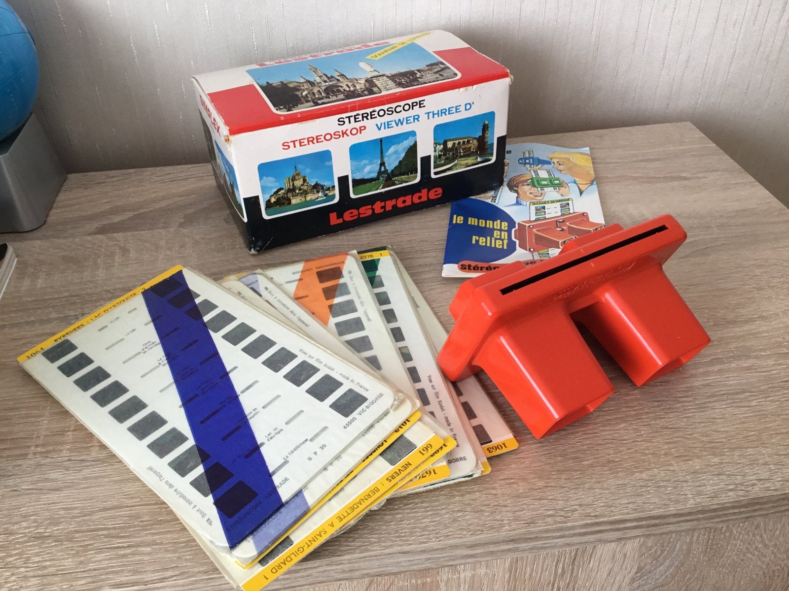 Vintage Lestrade Stereoscoop met dia's, Ophalen of Verzenden, Overige typen