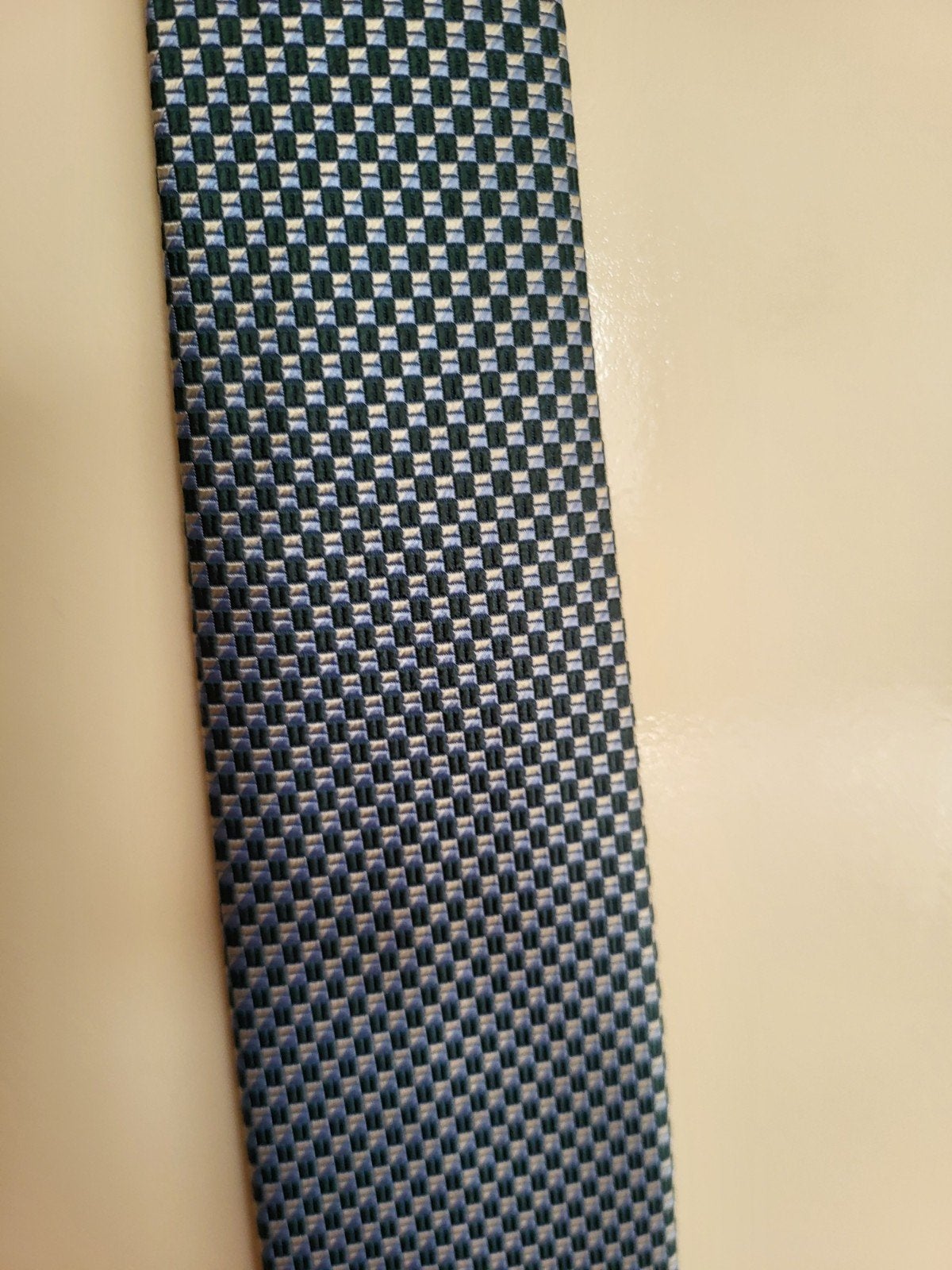 Eton stropdas met patroon, Blauw, Eton, Ophalen of Verzenden, Zo goed als nieuw