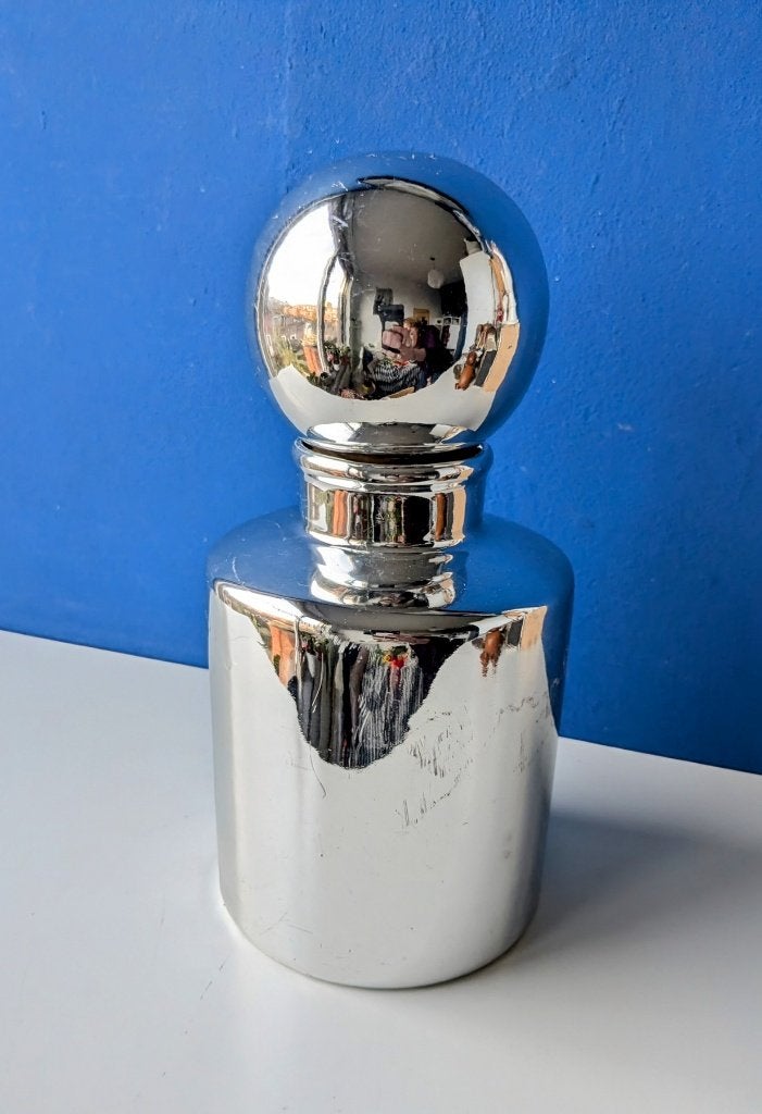 Vintage keramieken karaf met spiegeleffect/J. Luber/jaren 70, Ophalen of Verzenden