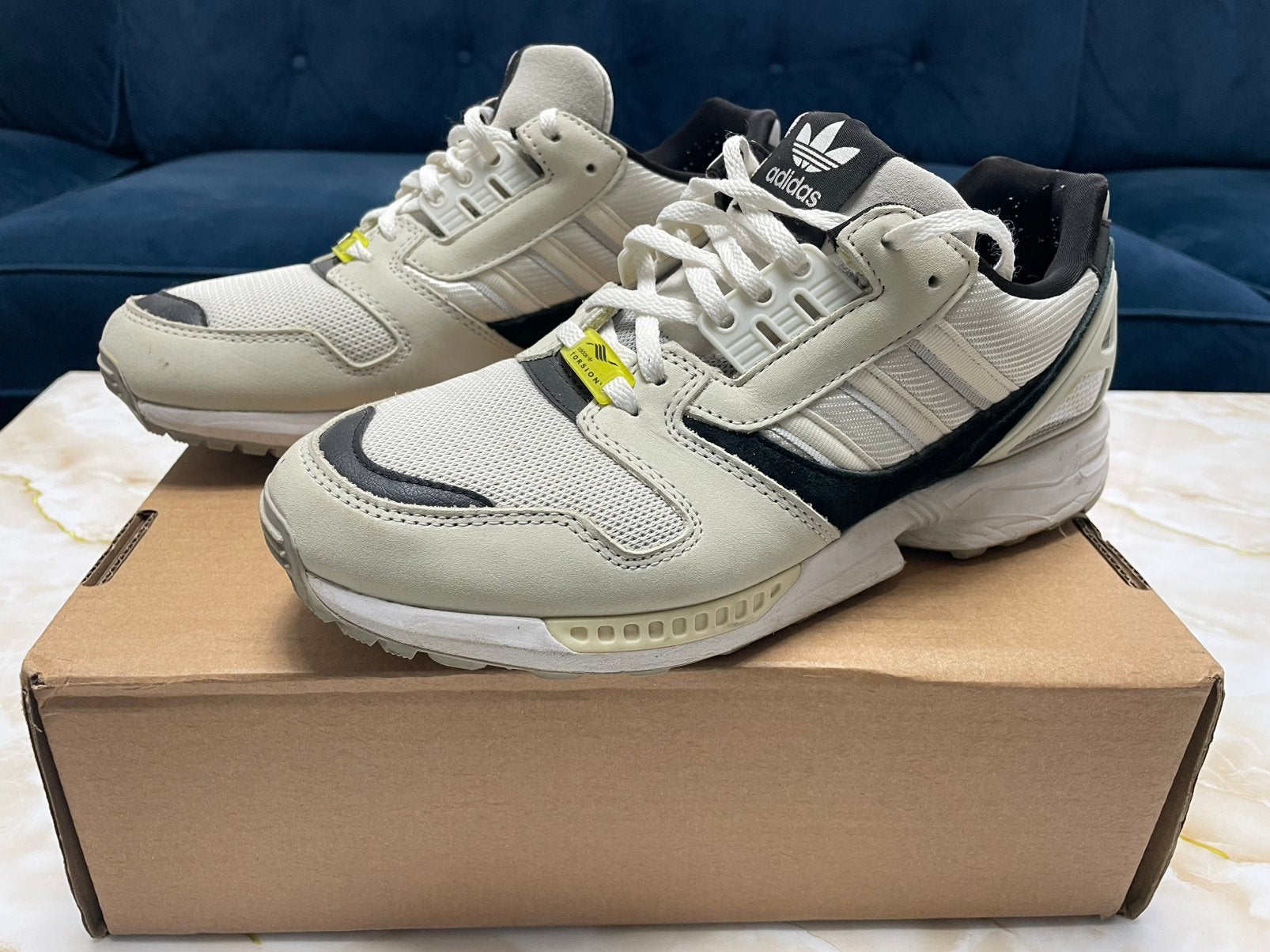 Adidas ZX 8000, Kleding | Heren, Ophalen of Verzenden, Zo goed als nieuw, Wit, Sportschoenen