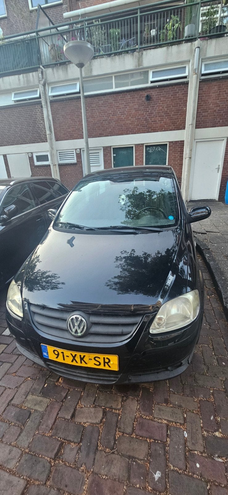 Volkswagen Fox 1.2 40KW 2007 Zwart, Auto's, Voorwielaandrijving, 4 stoelen, 1198 cc, Origineel Nederlands
