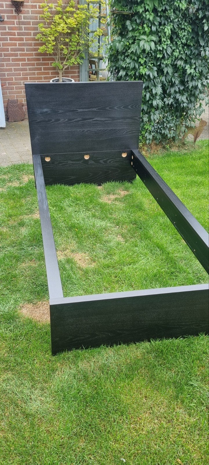 1 persoon bed kompleet, Ophalen, Eenpersoons, Hout, 90 cm