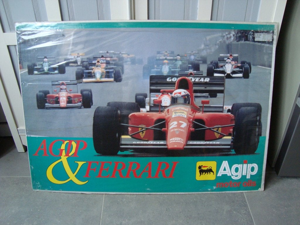 Agp & ferrari nieuwe poster 98-68 cm, Ophalen of Verzenden, Nieuw, Auto's