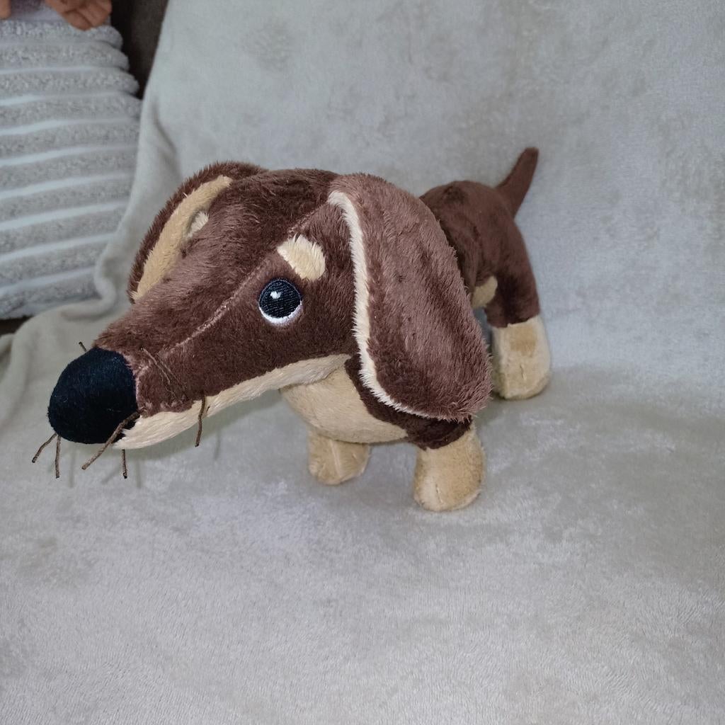 Ikea teckel, småslug., Kinderen en Baby's, Speelgoed | Knuffels en Pluche, IKEA, Zo goed als nieuw, Middelgroot (20 tot 80 cm)