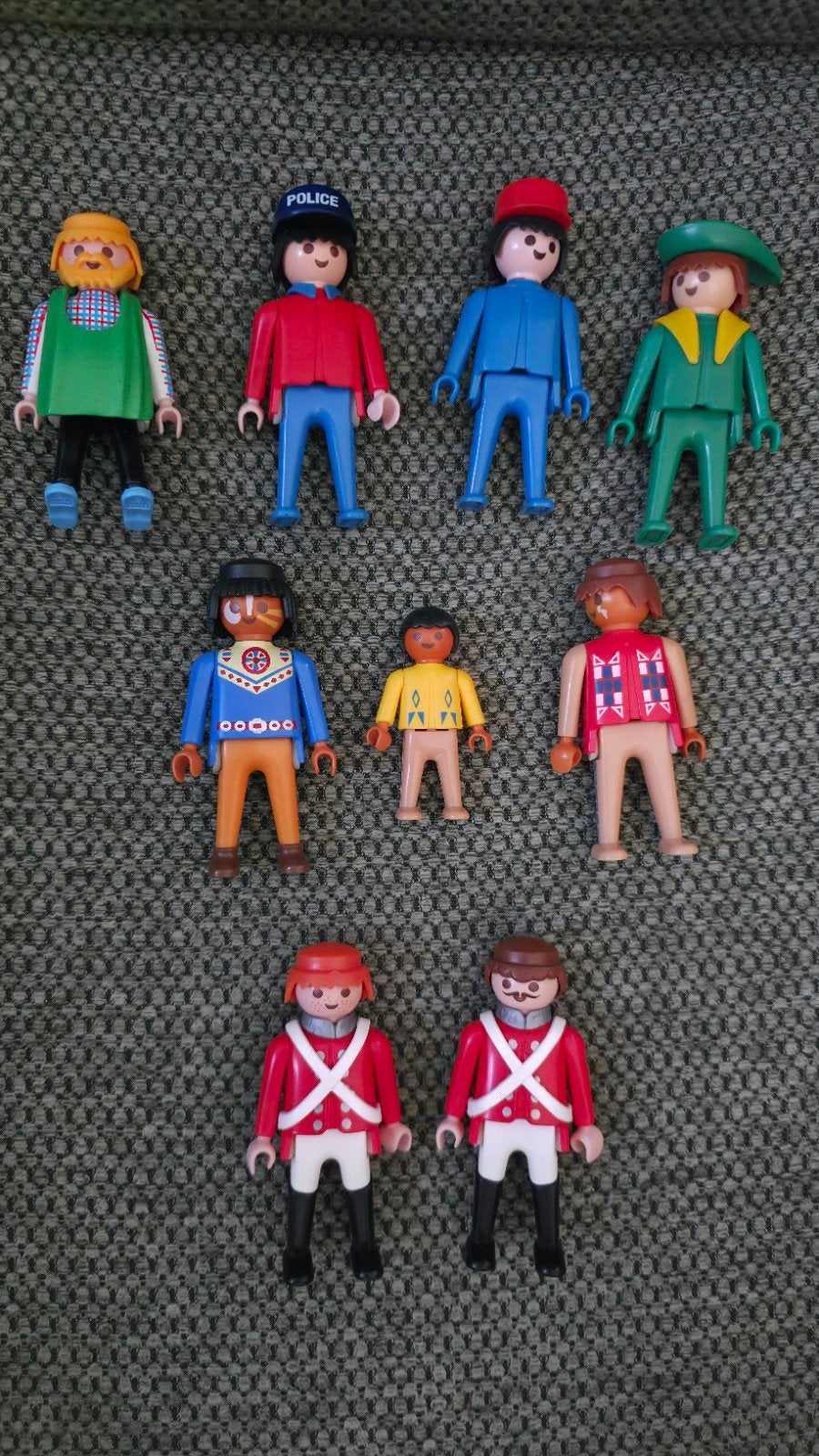 Vintage Playmobil poppetjes (8 stuks) – Jaren 70 / 80 / 90, Gebruikt, Losse onderdelen, Ophalen of Verzenden, Figuren