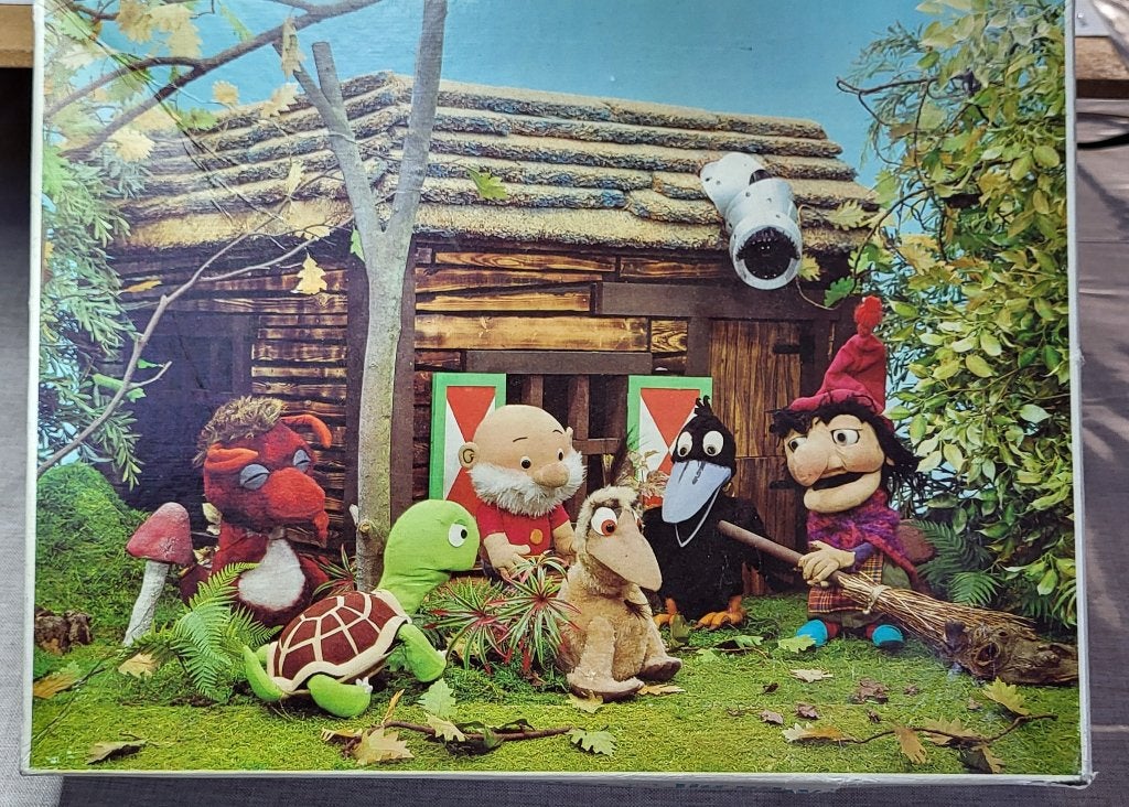 Vintage puzzel Paulus de Boskabouter, Ophalen of Verzenden, Meer dan 50 stukjes, Gebruikt, 6 maanden tot 2 jaar